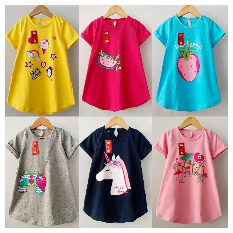 Dress Anak Smilee Sablon Dress Anak Lucu