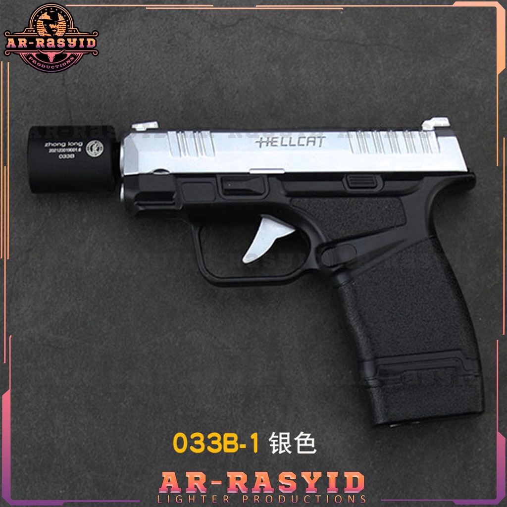 BISA COD Korek Api Pistol Hellcat 2 Api Bara Las Gas Zhong Long PS-033B-1