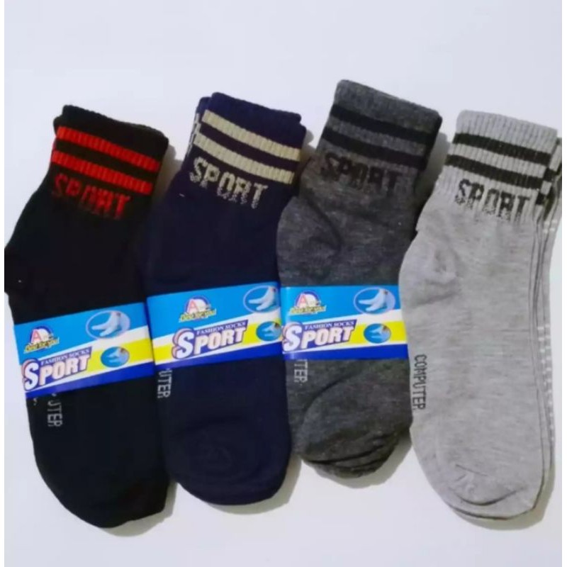 kaos kaki sport import (4 pasang) pria dan wanita dewasa