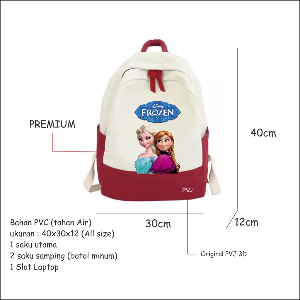 Tas Frozen Anak Perempuan Ransel Sekolah Kekinian