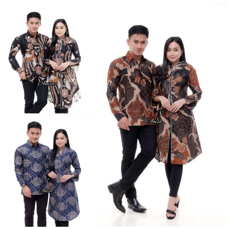 Batik couple kemeja tunik atasan batik batik kantor