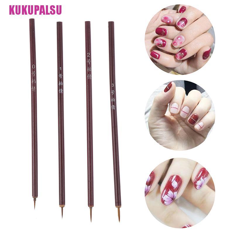 (Full) Kuas Nail Art Gagang Bambu