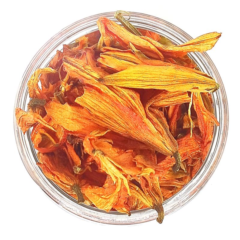 TEH BUNGA LILY ORANGE LILLY TEA TEH BUNGA KERING FLOWER TEA TISANE PREMIUM PURE DRIED LILY DETOX HERBAL