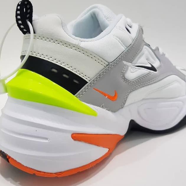 nike m2k tekno grey orange