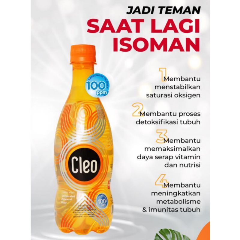 Air Minum Cleo Oksigen Oxygen Water 100 ppm