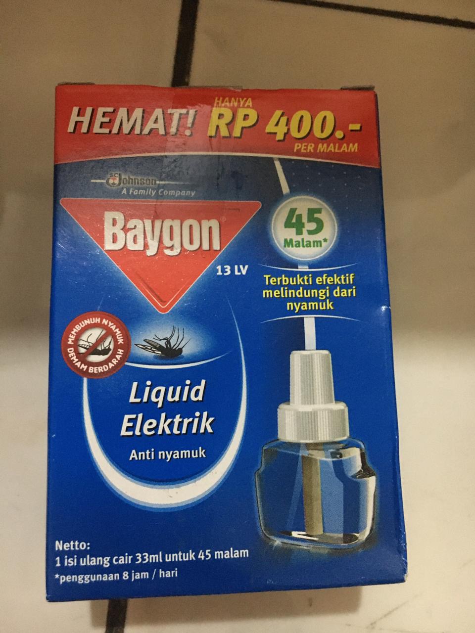 Anti Nyamuk Baygon Liquid Elektrik Refil 33ml