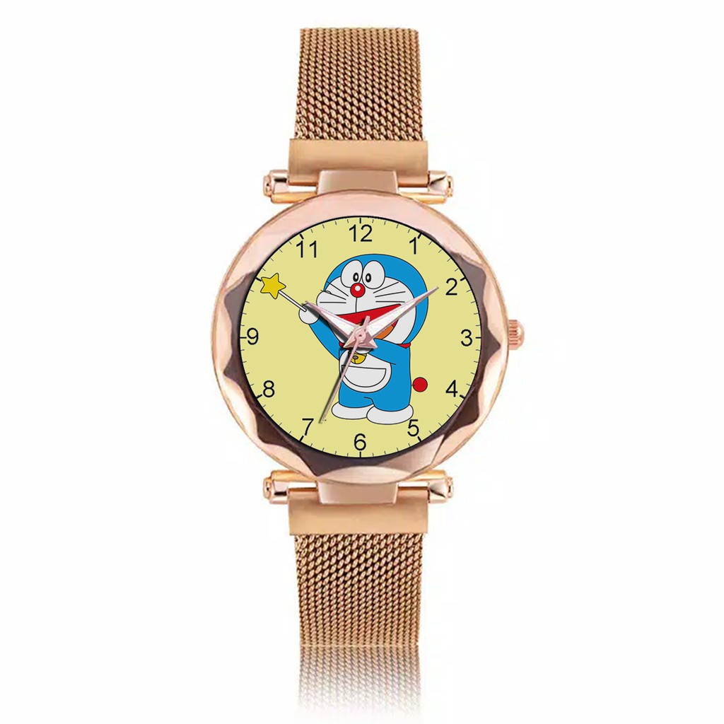 Jam Tangan Wanita Custom - DORAEMON Free Box &amp; Batre Cadangan