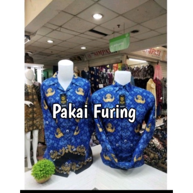 BATIK KORPRI TERBARU  PRIA DAN WANITA LAPIS PURING