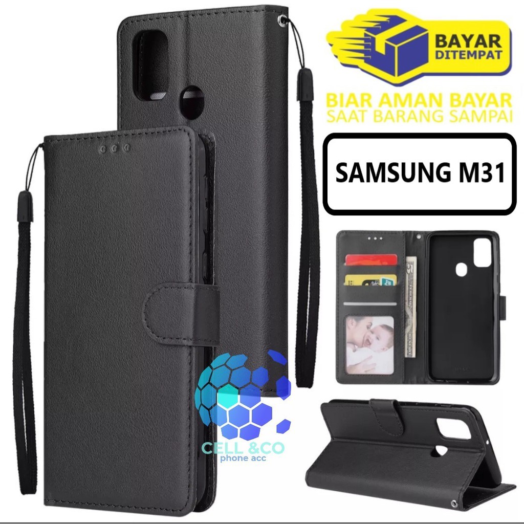 Flip cover SAMSUNG M31 Flip case buka tutup kesing hp casing hp flip case leather wallet