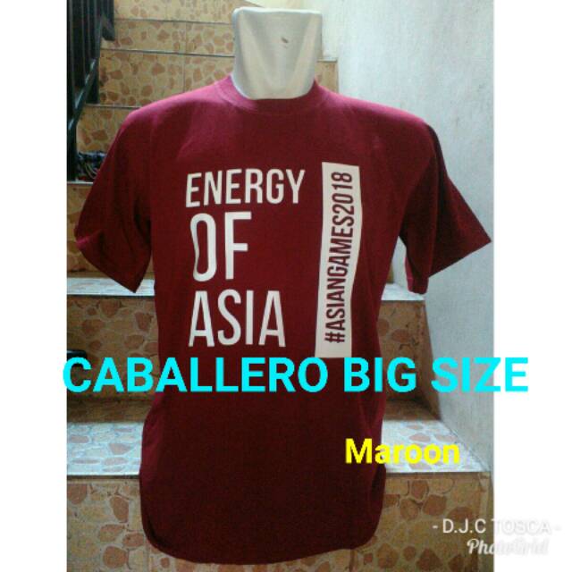Kaos big size Asian games 2018, kaos Asian games 2018
