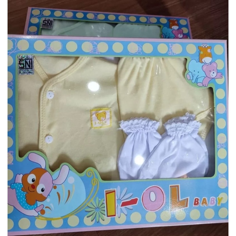 Kado Baju Bayi Set IOL Biru Muda-Baby Set Iol Murah-Baby Gify Set IOL