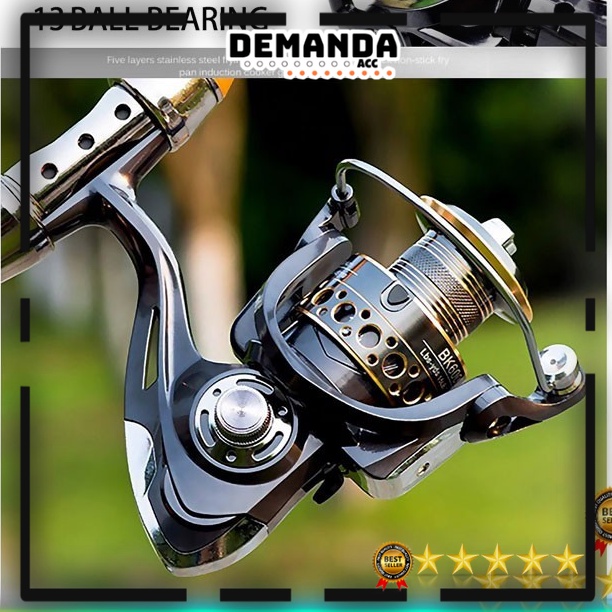 [ COD ] - Reel Pancing Gold Sharking BK4000 Spinning Fishing 5.2:1 Ball Bearing 13 Reel Pancing Murah Kuat Power Handle/ Reel Pancing Laut Tarikan Pancing Metal/ Gulungan Pancing Ikan