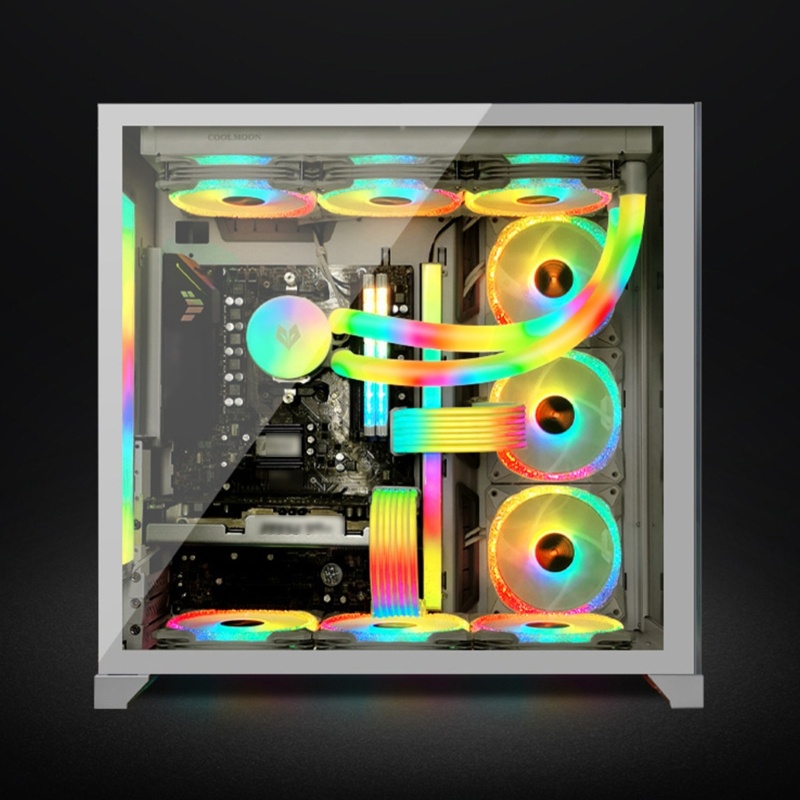 Btsg 30cm ARGB PC Untuk Case LED Strip Light Komputer Bar 5V/3PIN Kecil 4Pin ARGB Motherboard Cahaya-Strip