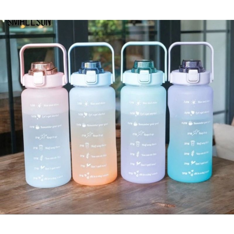 botol viral botol 2 liter botol air minum botol minum gradasi rainbow