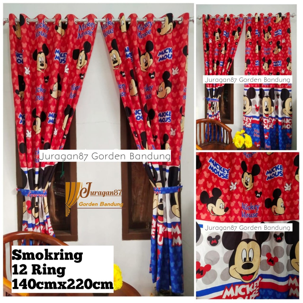 [HUSNA COLLECTION] GORDEN ANAK MOTIF MICKEY MOUSE KATUN DISPERSE / GORDEN MOTIF KARTUN