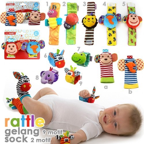 Gelang Rattle (harga untuk 1pc) - Gelang Boneka Anak