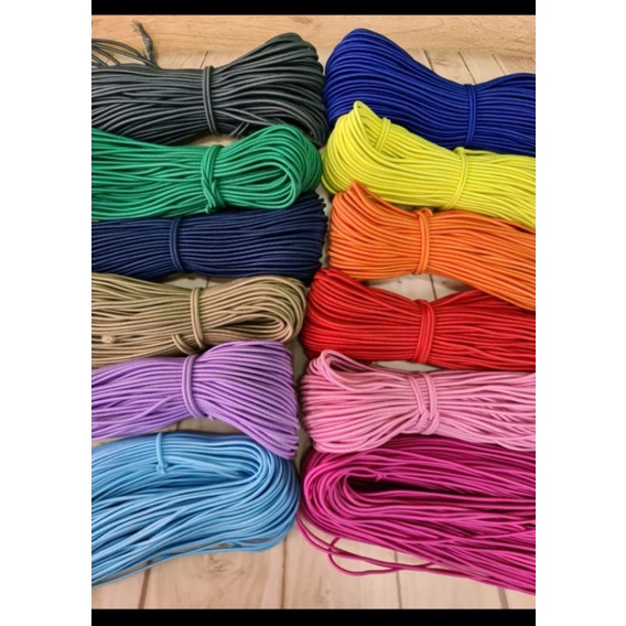 (100 meter)Tali karet elastis uk. 2,5mm dan tali karet elastis 3mm / (SHAIRO) tali karet kualitas te