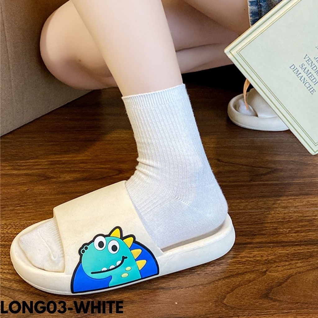 SANDAL RUBBER KARET KARTUN COMFY UNISEX INDOOR OUTDOOR RUMAHAN CANTIK TERBARU ANTI SLIP LONG03