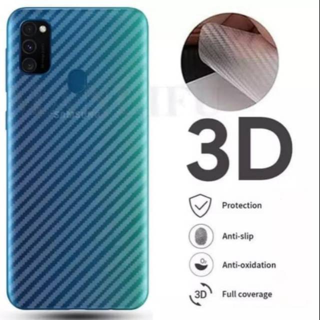 carbon fiber screen guard antigores BELAKANG Samsung A51 A71 M31 NOTE 10 LITE A11 M11 M51  a21s M23 M32