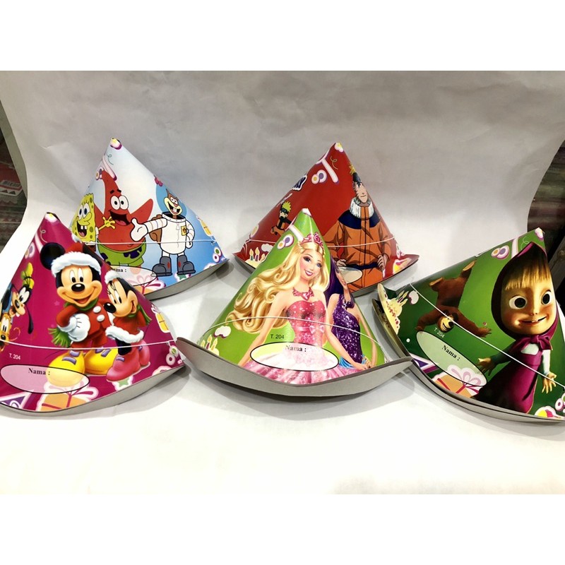 topi ulang tahun kerucut / koboy