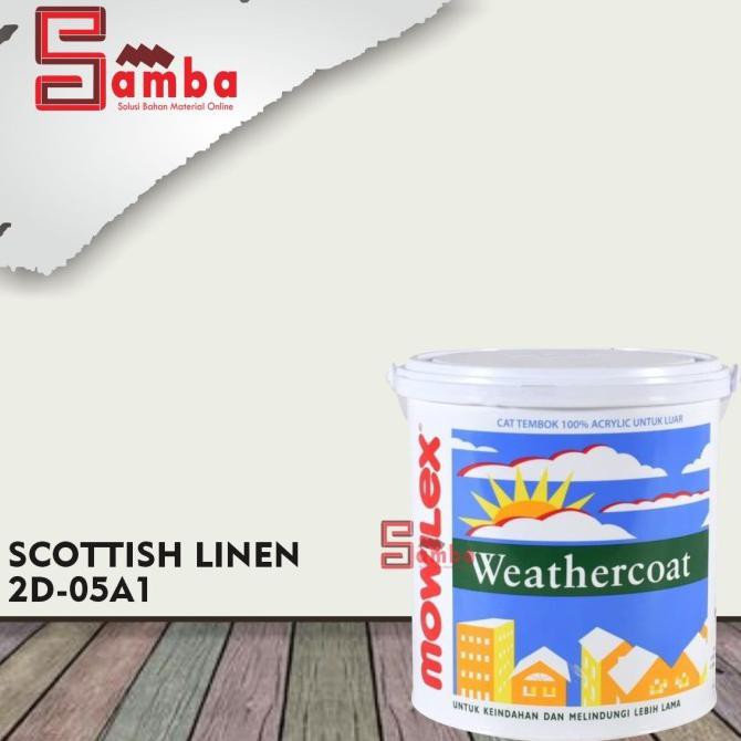 Mowilex Scottish Linen Weathercoat 20 Ltr Tinting/Cat Tembok Exterior Store_Audy