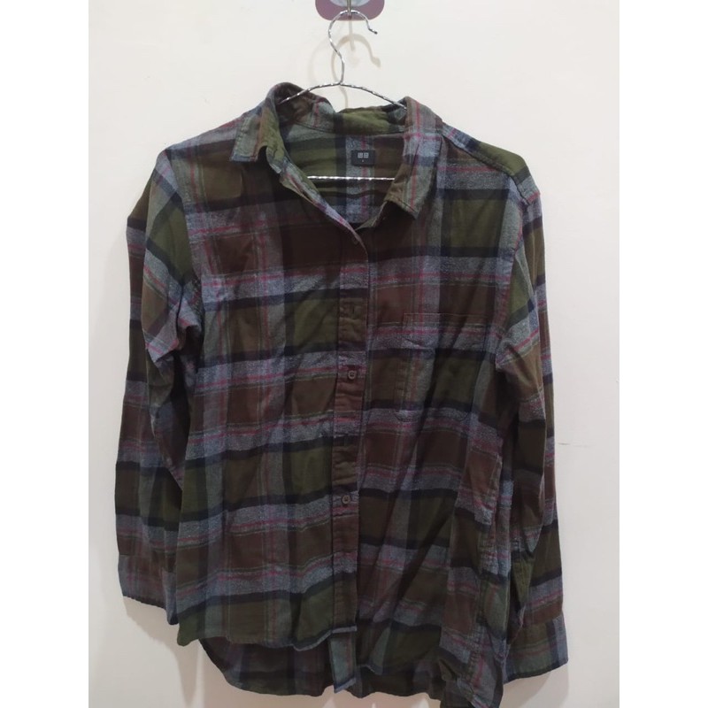 Preloved Kemeja Flanel Uniqlo