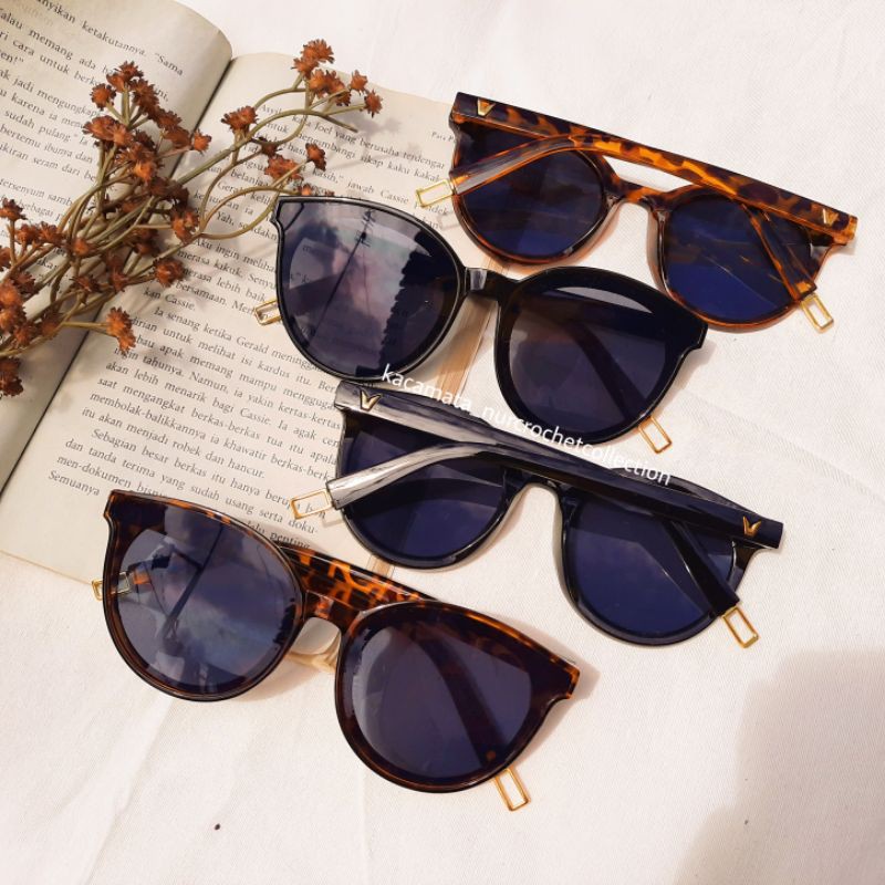 KACAMATA GENTLE MONSTER BLACKPETER STYLE KOREA FASHION KACAMATA HITAM WANITA GM OVERSIZED SUNGLASSES-1