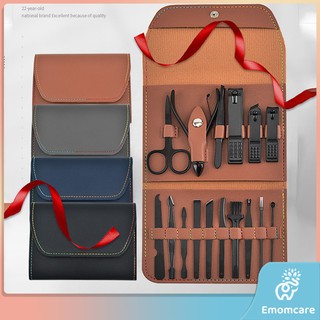 set gunting kuku perawatan kaki kuku alis alat perawatan manicure pedicure 16pcs