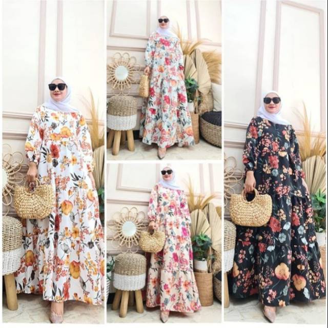 Gamis bunga Zara ori