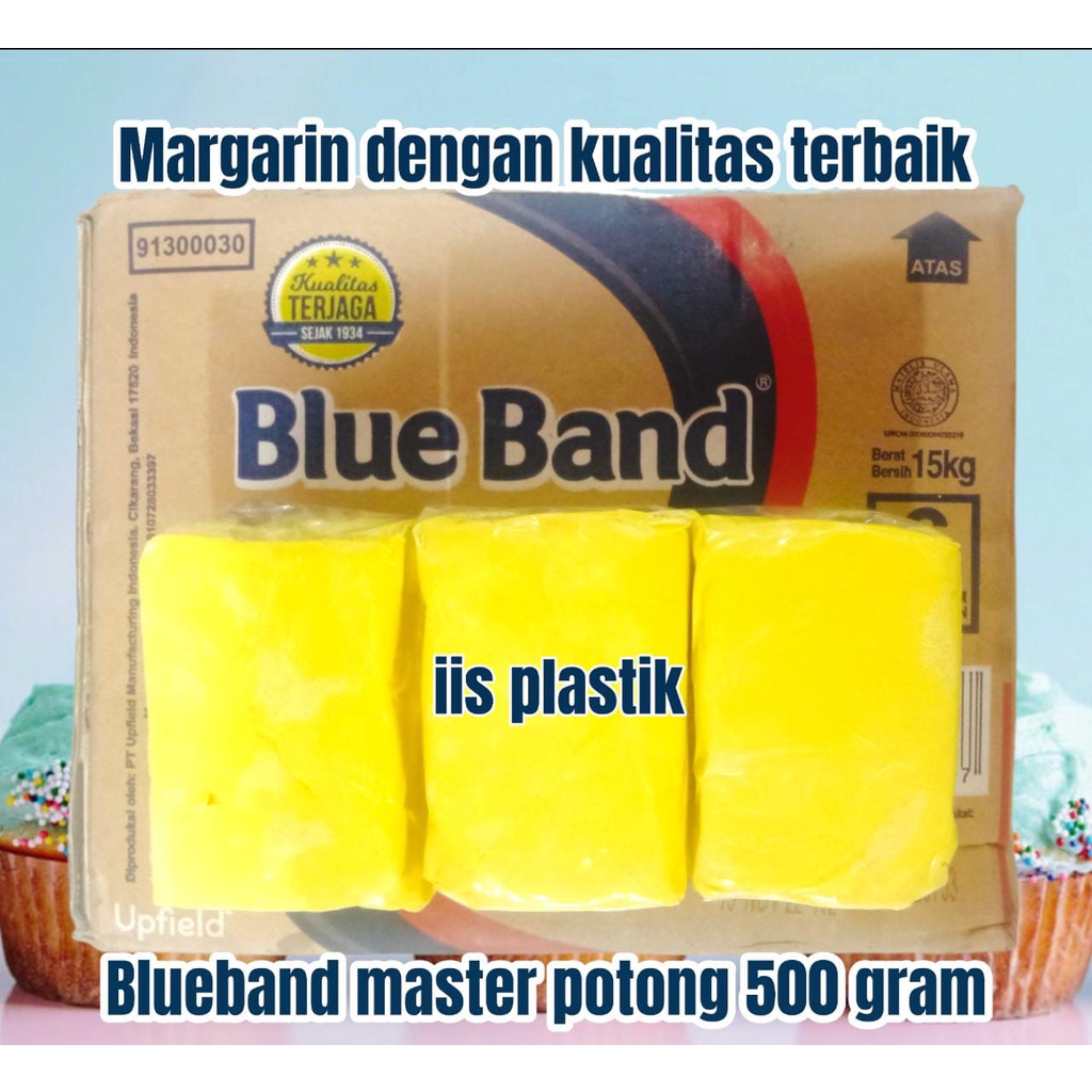 blue band master 500 gram mentega potong / margarin blueband master potongan 500 gram