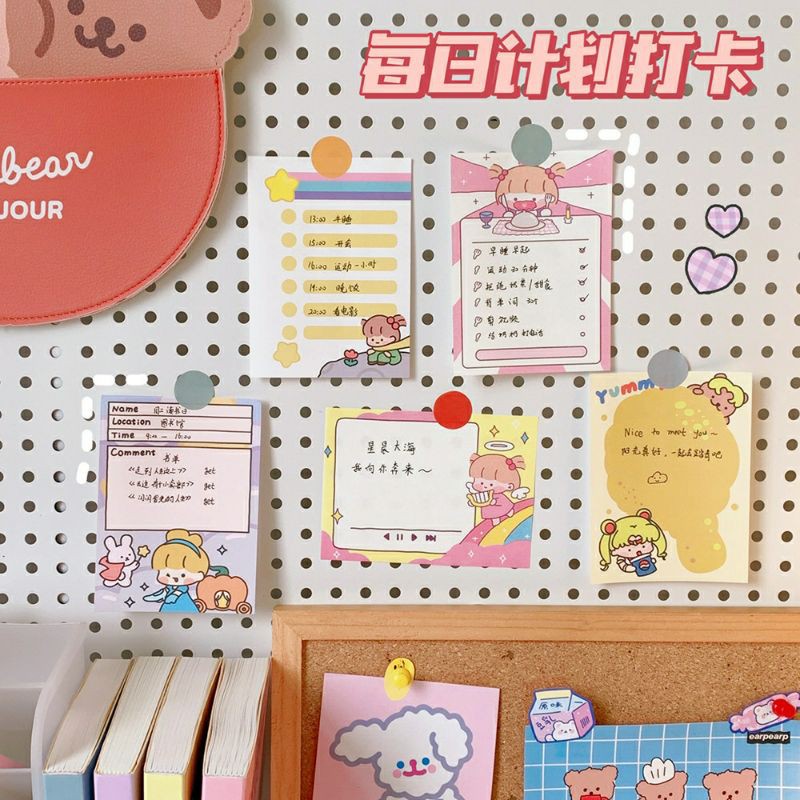 

50 LEMBAR MEMO PAD TEMA CUTE GIRL BEAR BUNNY LUCU MURAH BULLET JURNAL DIY DIARY