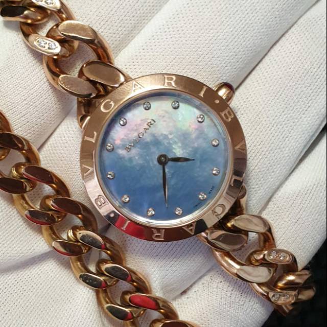 Jam tangan wanita bvlgari bulgari lilit rose gold