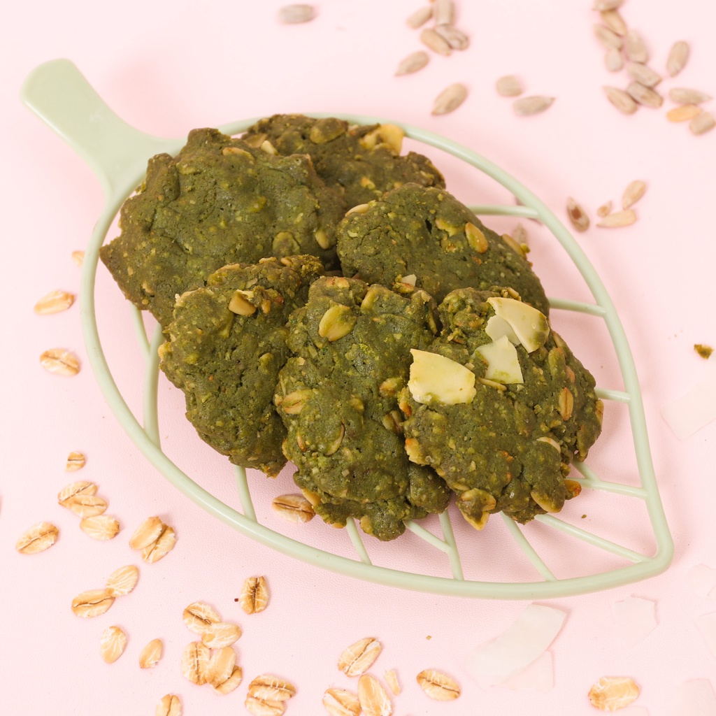 

Oatmeal Diet Cookies Matcha Oat Pelancar Asi Booster Sna Sehat Makanan Anak Bayi Balita Mpasi