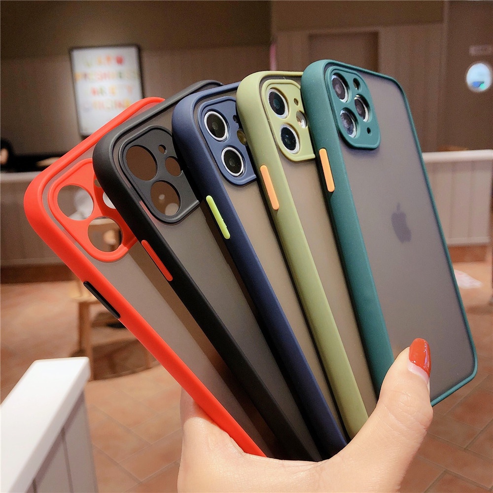 Armor Case TPU Matte Shockproof untuk iPhone 6 / 7 / 8 / X