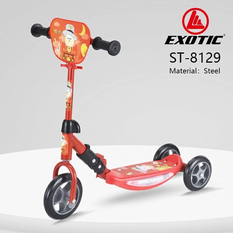 Scooter Skuter Anak Otoped Exotic ST8129 Roda 3 Musik Lampu Bisa di Lipat  By Pacific-2