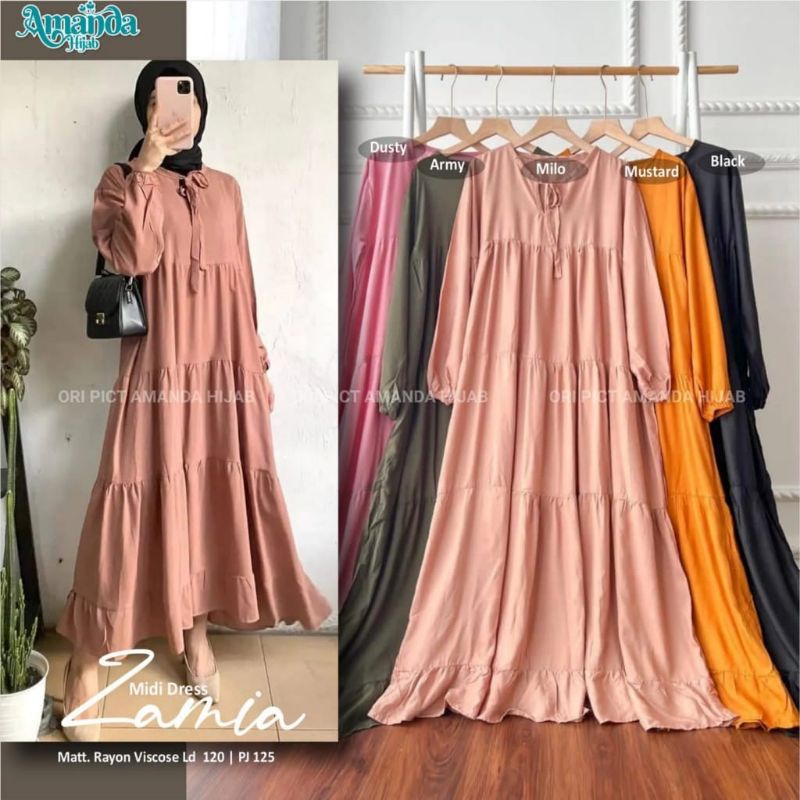Zamia Dress/ Mat. Rayon Viscose LD 120 PJ 125