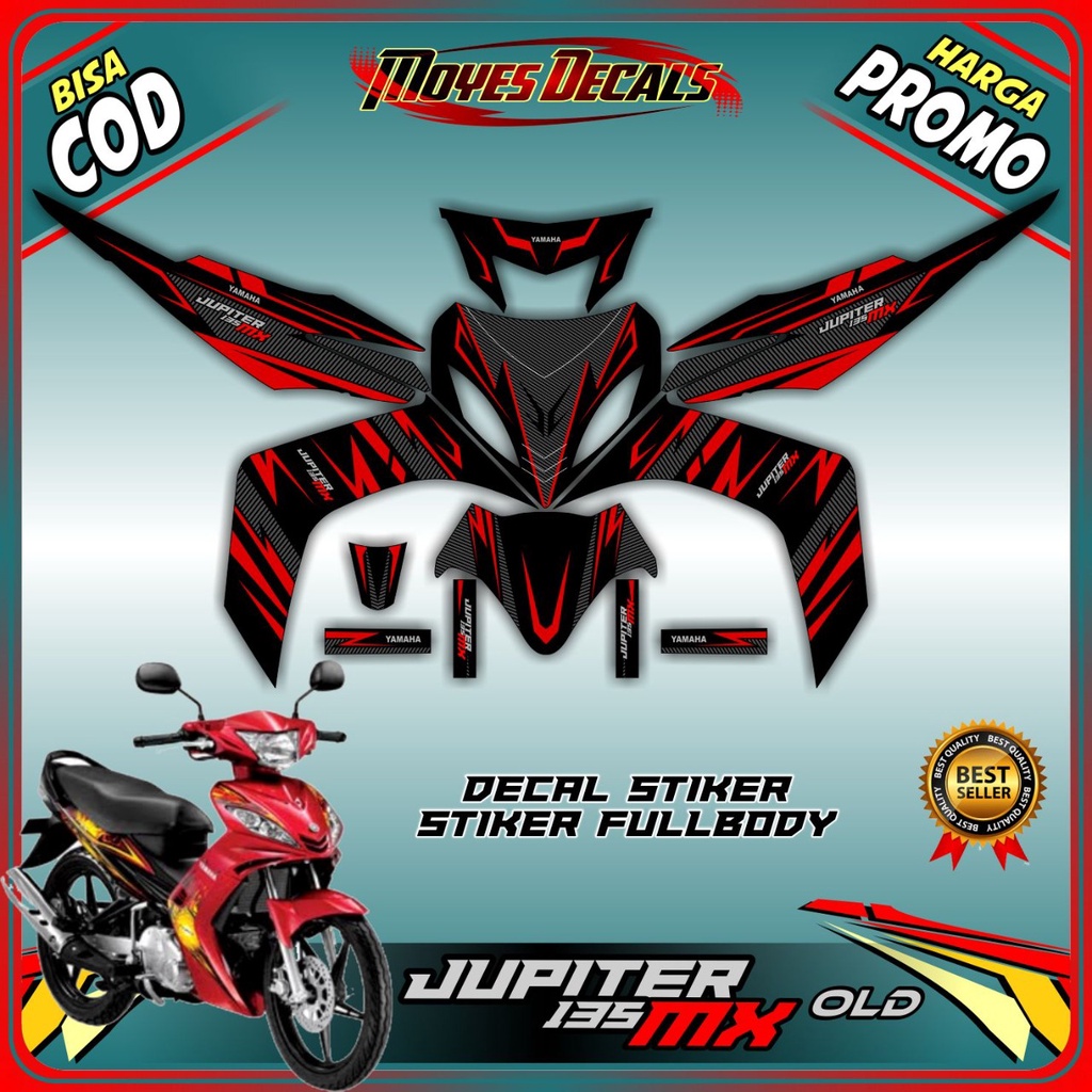 COD. Decal Jupiter MX Old full body / stiker yamaha jupiter mx old motif corak - spec C