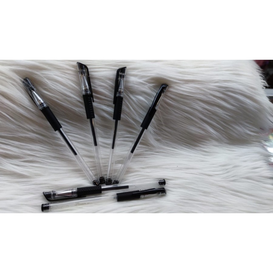 Pulpen mini gel pen 0.5mm hitam