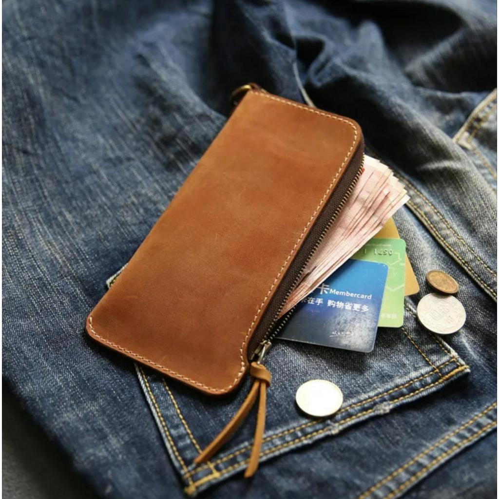 Clutch Wanita Kulit Sapi Asli - Dompet HP Wanita Asli Kulit Sapi - Dompet Kulit Wanita Asli