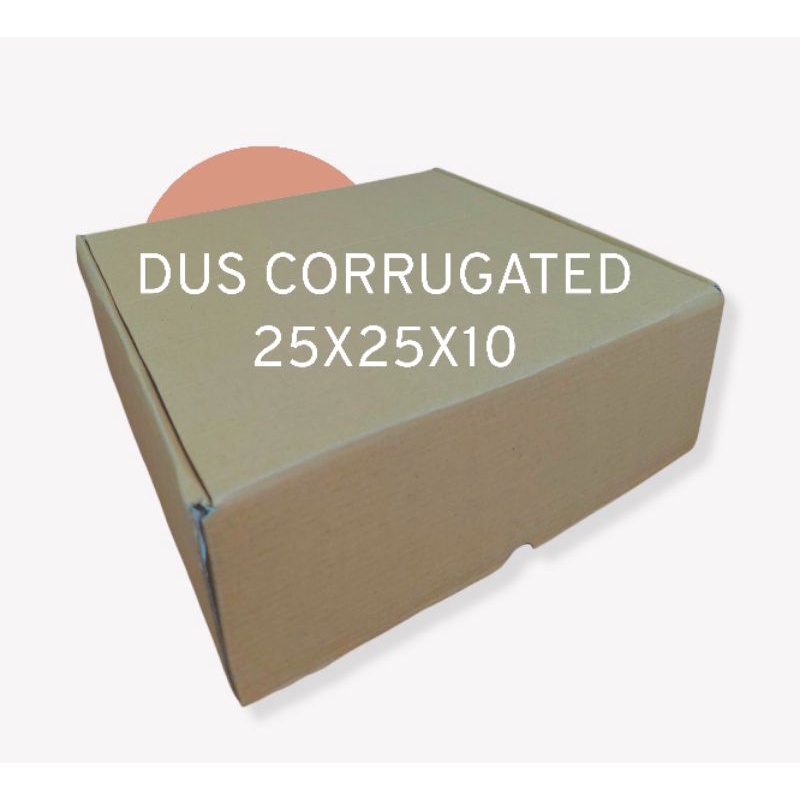 

DUS PACKING BOX HAMPERS NASI KUE TEBAL CORRUGATED UK 25 X 25 X 10