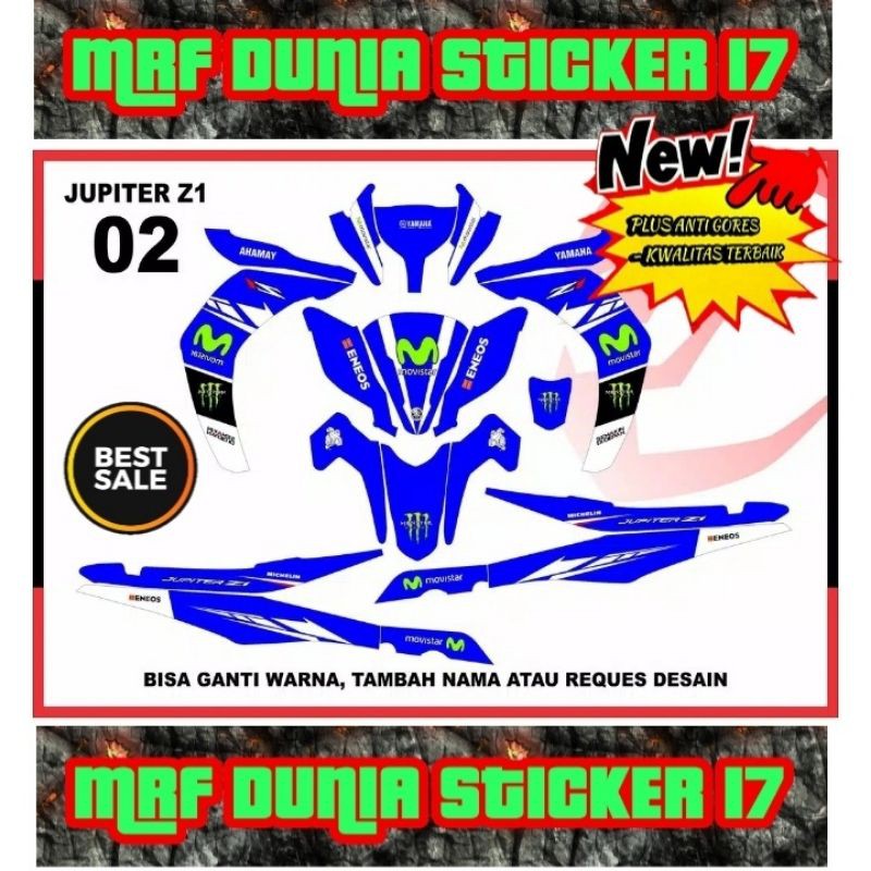 Sticker decal Jupiter Z1 Full Body Striping Jupiter Z1 Sticker Jupiter Z1 Sticker Jupiter Z1 02