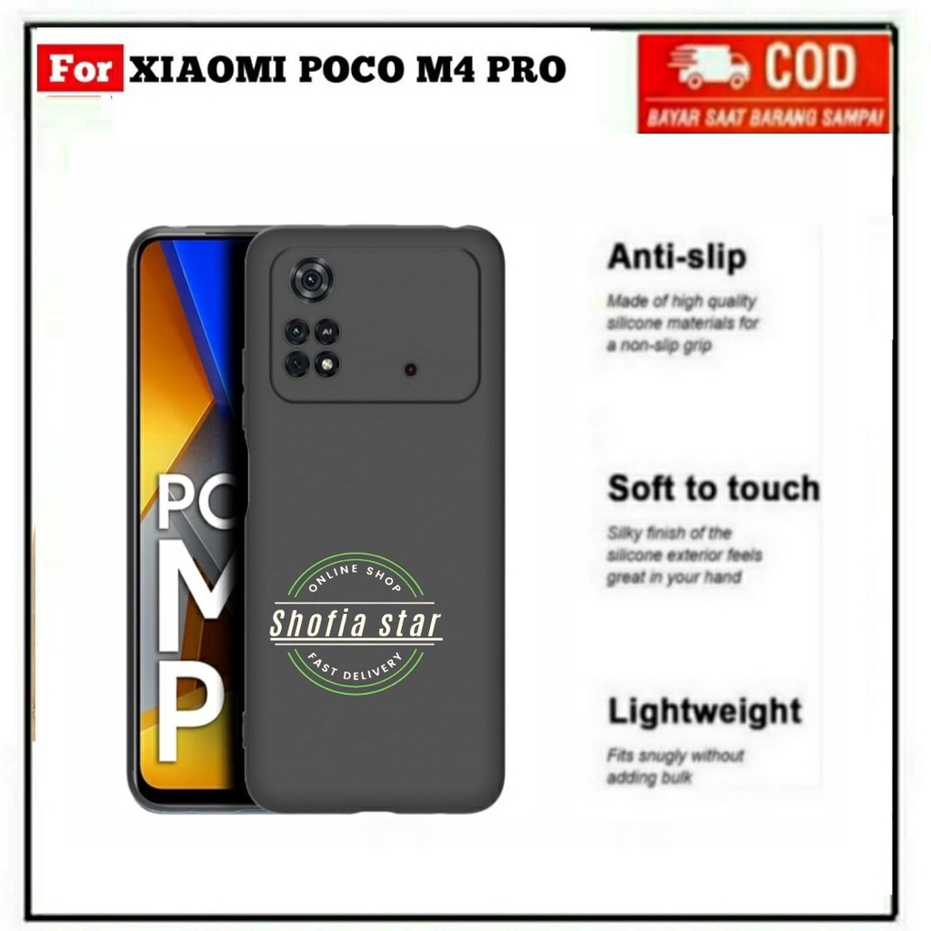 CASE POCO M4 PRO X5 5G SOFTCASE SLIM MATTE PREMIUM BLACK PROTECT CAMERA