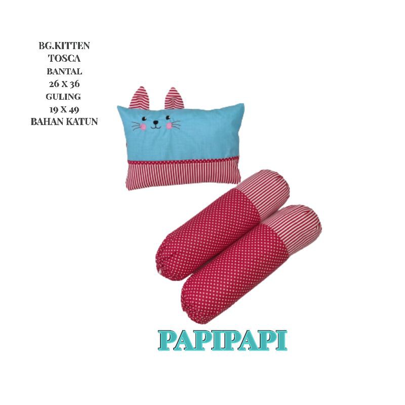 bantal guling bayi darby katun animal theme