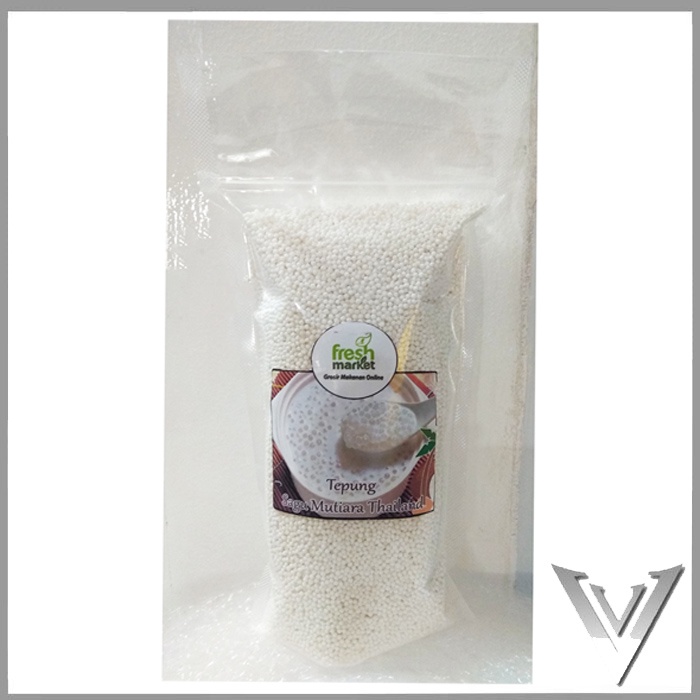 

Tepung Pembuat Kue / Tepung Mutiara / Sagu Mutiara Thailand / 1 Kg & Gr / HALAL