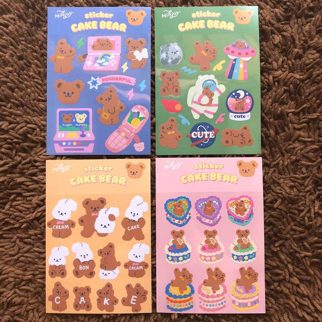 

Cake Bear Sticker Sheet