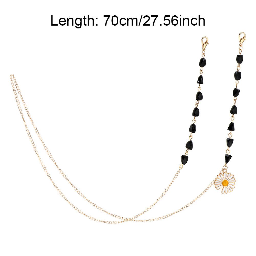 TOP Women Eyewear Neck Strap Retainer Eyeglasses Cord Holder Glasses Chain Anti-Lost Necklace Fashion Beaded Sunglasses Lanyard