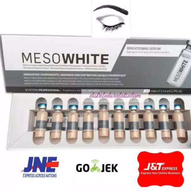 Dermedics meso white BB Glow 1BOX brightening serum tutup biru