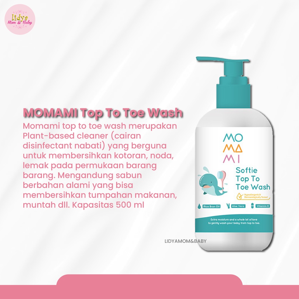 momami softie top to toe wash 235ML