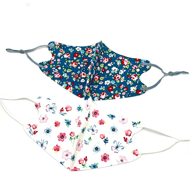 

La Floret 2 pcs Masker kain 3D integrated Silk Cotton Floral Korea design Mask
