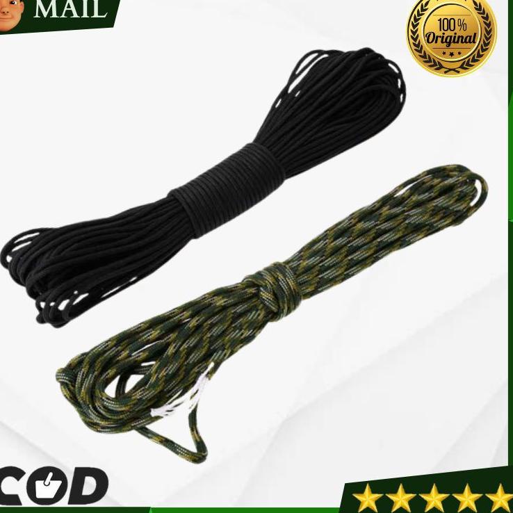 Muraaaahh.. COD Tali Paracord Serbaguna Tebal 5mm Panjang 31m Untuk Panjat Tebing Camping Magnet Fis